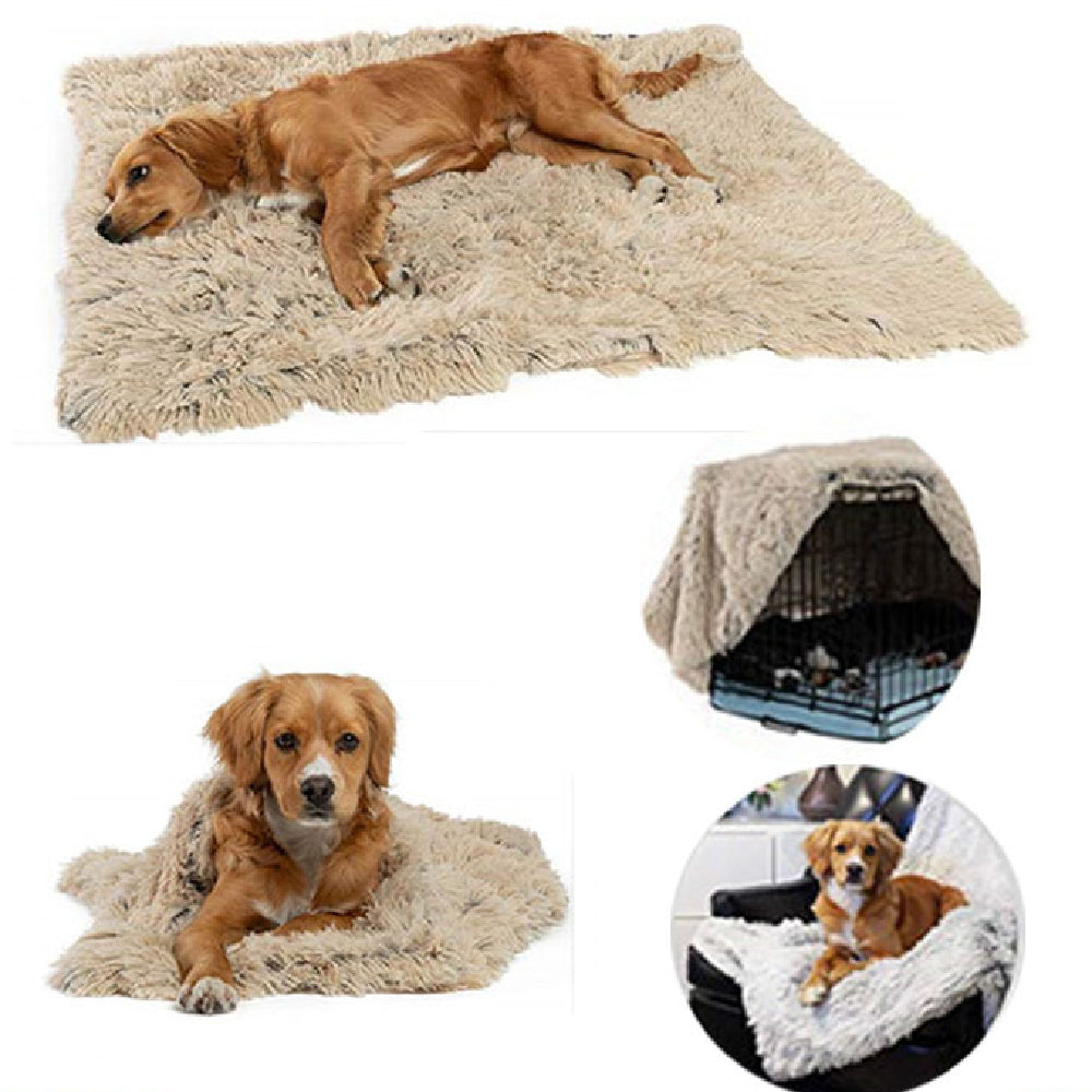 Pet Dog Cat Blankets - Ultra Soft Faux Fur Pet Throw, Anxiety-Relief, Lightweight Warm Bed Cover for Dogs and Cats, Machine Washable
