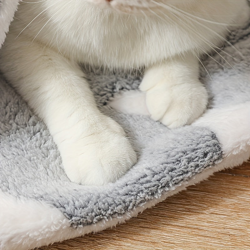 Self-Warming Cat Bed -Soft Washable Pet Mat for Cats & Dogs