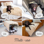 Pet Dog Cat Blankets - Ultra Soft Faux Fur Pet Throw, Anxiety-Relief, Lightweight Warm Bed Cover for Dogs and Cats, Machine Washable