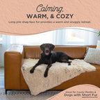 Pet Dog Cat Blankets - Ultra Soft Faux Fur Pet Throw, Anxiety-Relief, Lightweight Warm Bed Cover for Dogs and Cats, Machine Washable